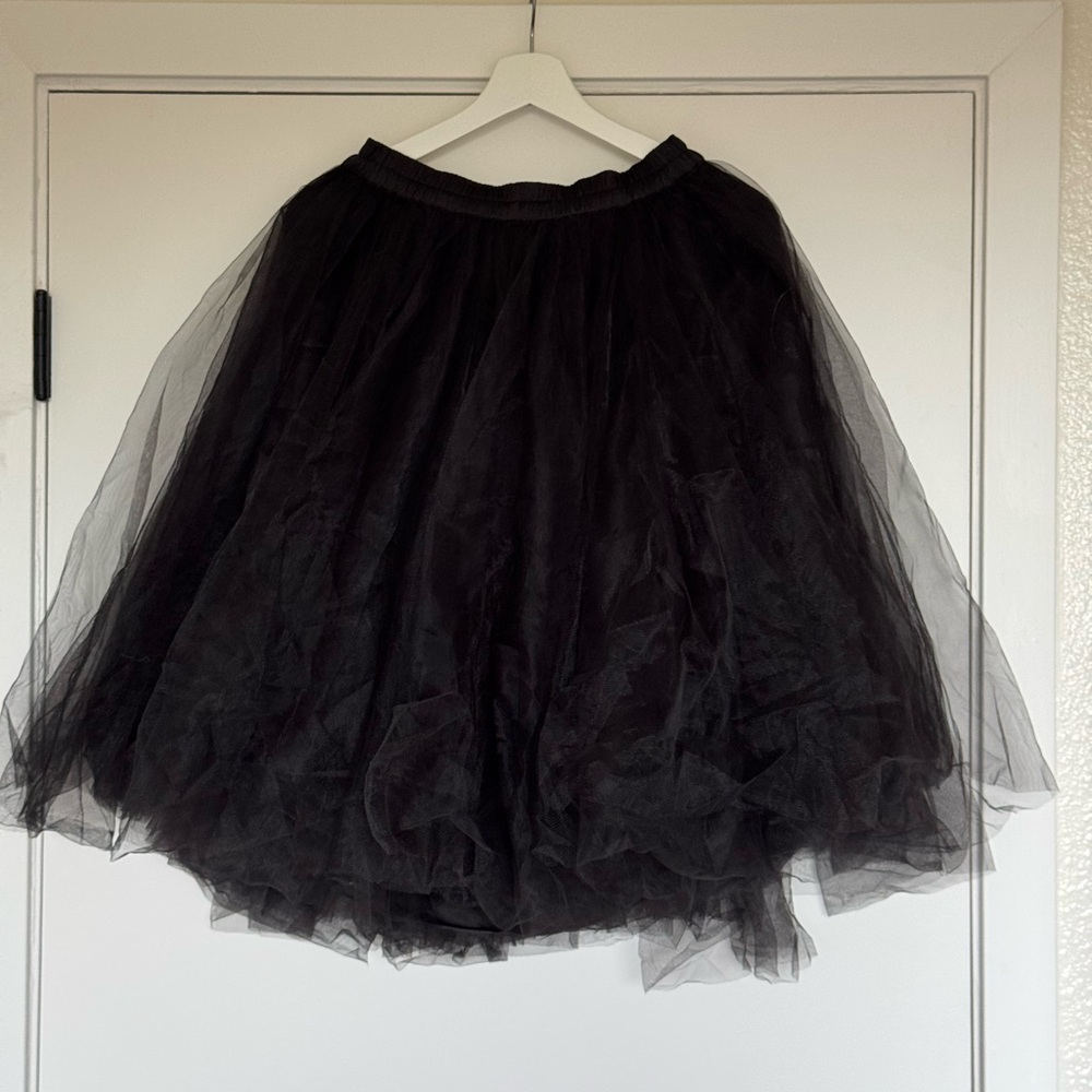 Black tulle skirt